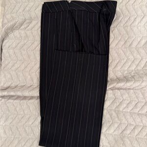 Adrienne Vittadini Men's Dark Pinstripe Trousers